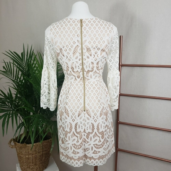 Eliza J Bell Sleeve Lace Fit & Flare Dress - Picture 4 of 6